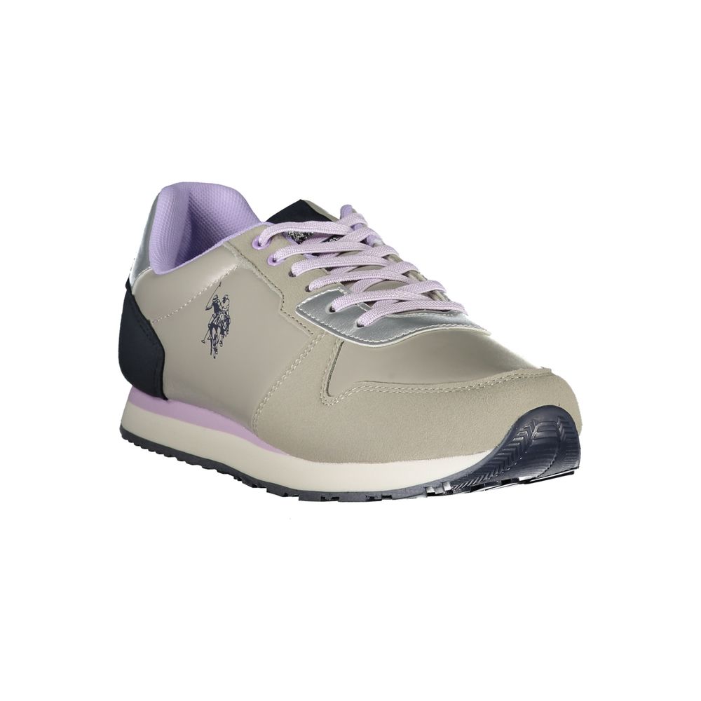 Silber Polyester Damen Sneaker
