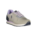 Silber Polyester Damen Sneaker
