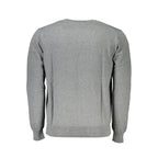 Grauer Baumwollpullover für Herren