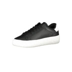 Black Polyurethane Men Sneaker