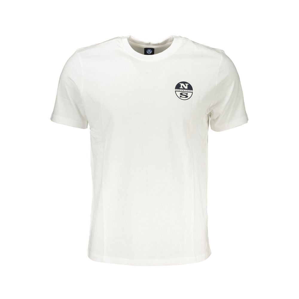 Weißes Baumwoll-Herren-T-Shirt