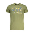 Grünes Herren-T-Shirt aus Baumwolle