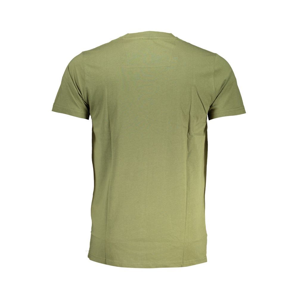 Grünes Herren-T-Shirt aus Baumwolle