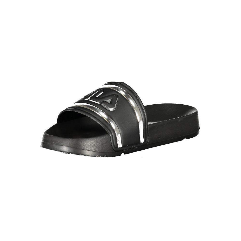 Schwarzer Polyurethan-Damenschuh