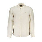 Beiges Leinenhemd für Herren