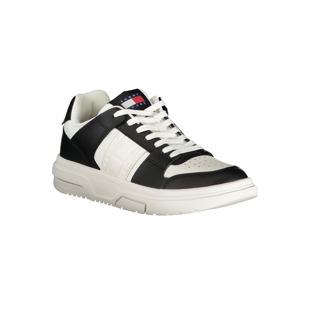 Sneaker aus schwarzem Leder für Damen