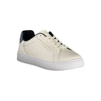 Beiger Leder-Sneaker für Damen