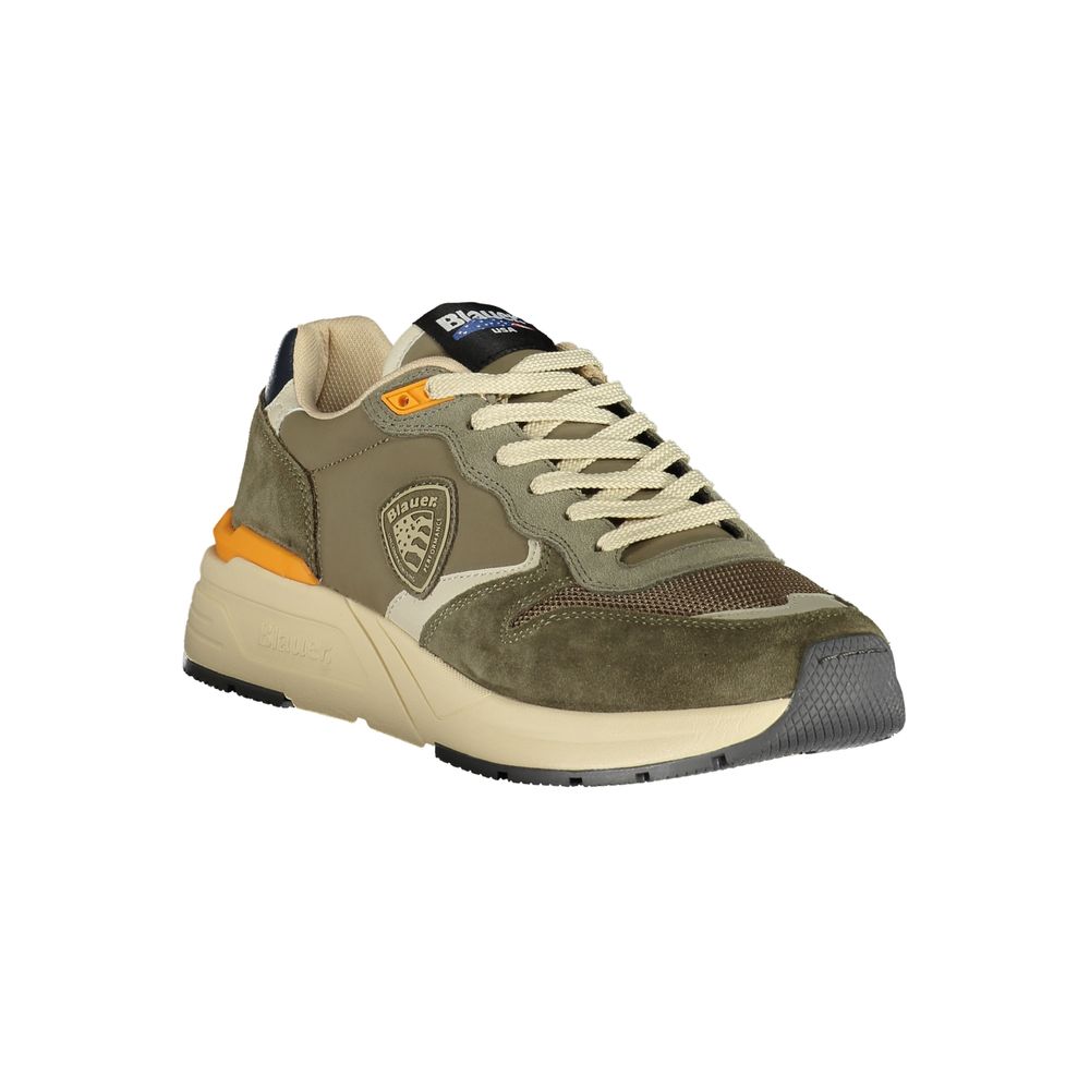 Grüner Polyurethan-Herren-Sneaker