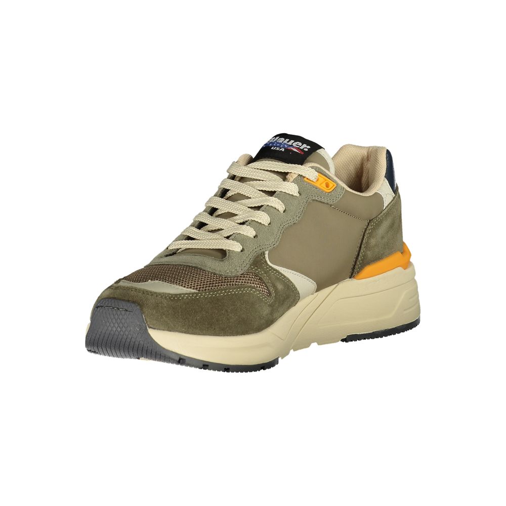 Grüner Polyurethan-Herren-Sneaker