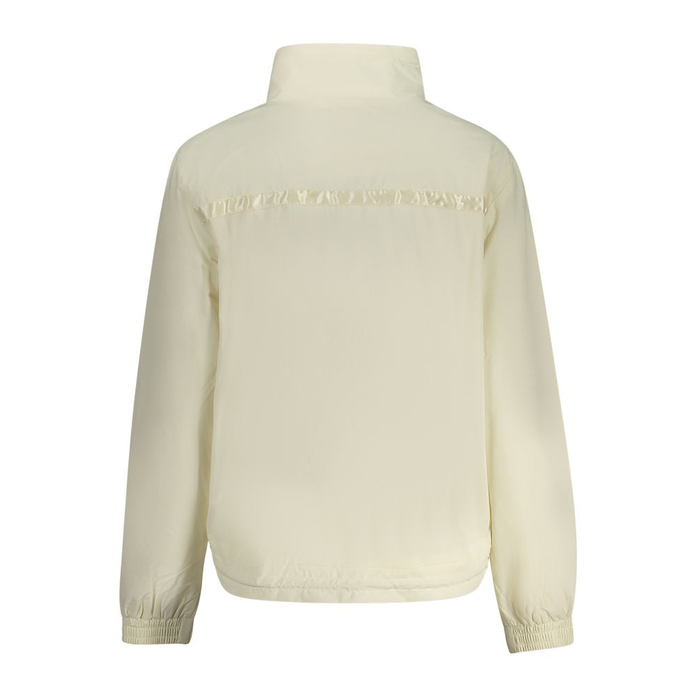 Weiße Nylon-Damenjacke