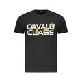 Schwarzes Baumwoll-Herren-T-Shirt