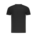 Schwarzes Baumwoll-Herren-T-Shirt