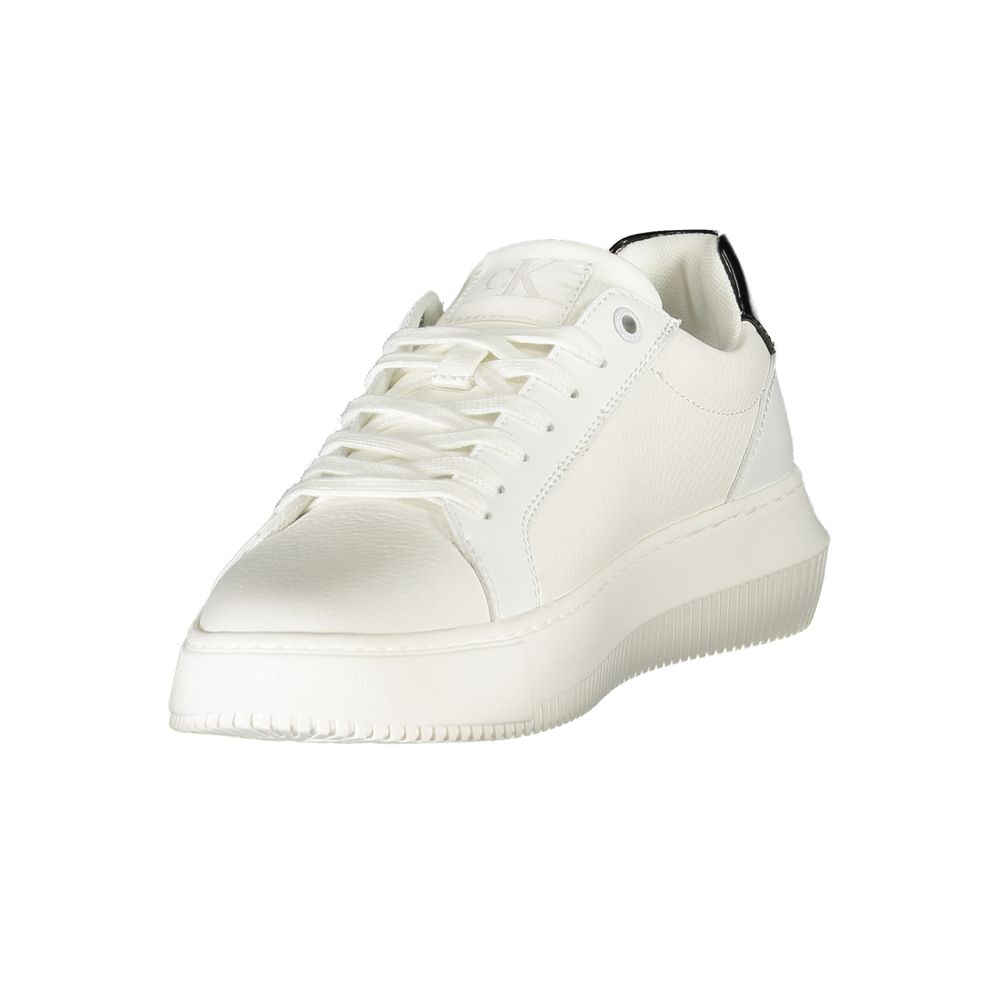 Damen-Sneaker aus weißem Polyurethan