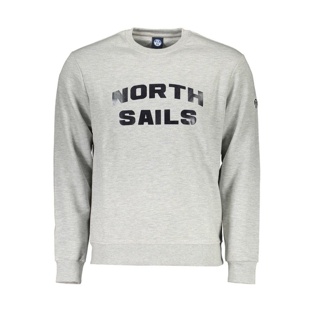 Herren Sweatshirt aus grauer Baumwolle