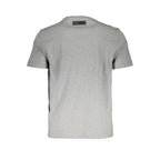 Graues Baumwoll-Herren-T-Shirt