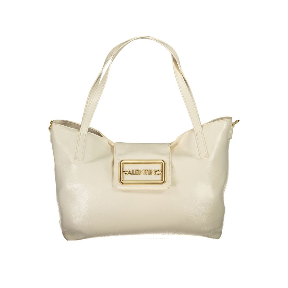 Beige Polyurethan-Damentasche