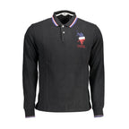 Black Cotton Men's Polo Shirt