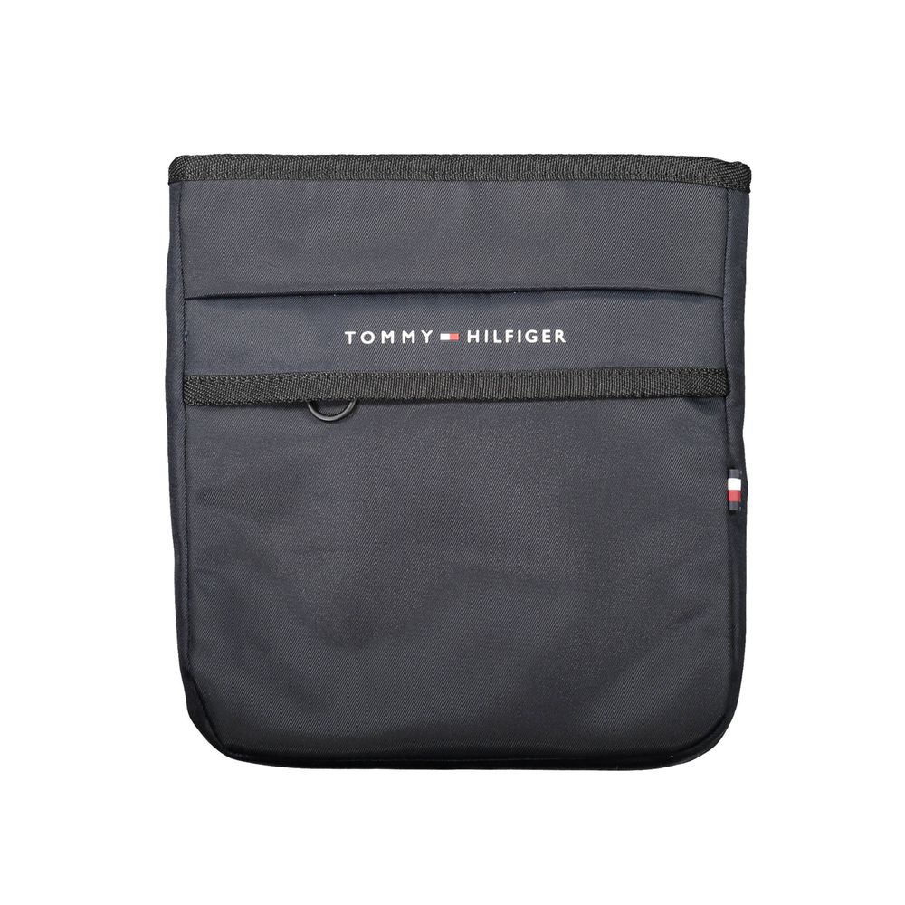 Herren-Schultertasche aus blauem Polyester