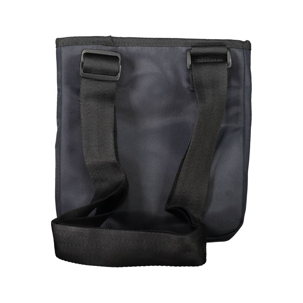 Herren-Schultertasche aus blauem Polyester