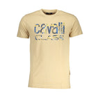Beiges Herren-T-Shirt aus Baumwolle