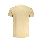 Beiges Herren-T-Shirt aus Baumwolle