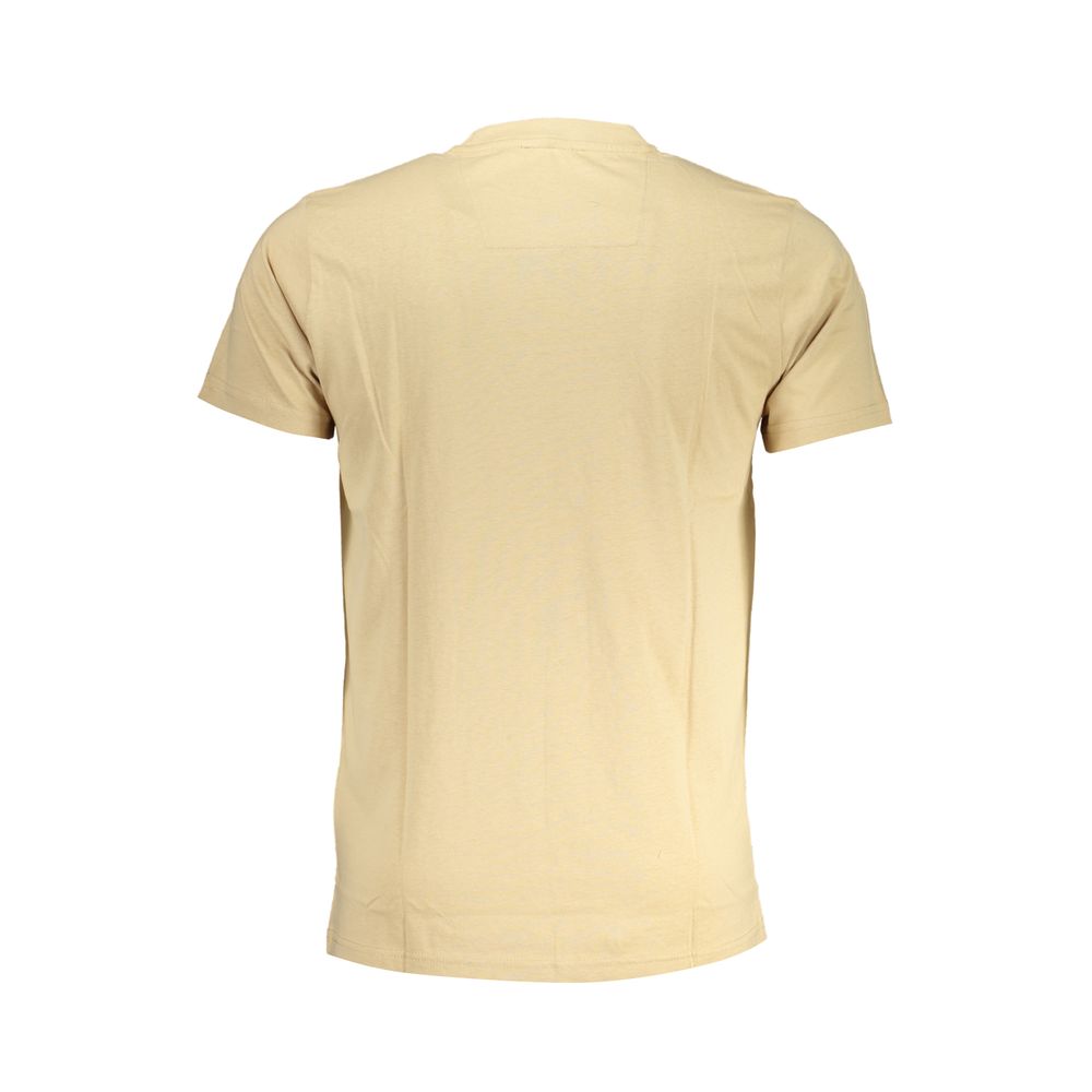 Beiges Herren-T-Shirt aus Baumwolle