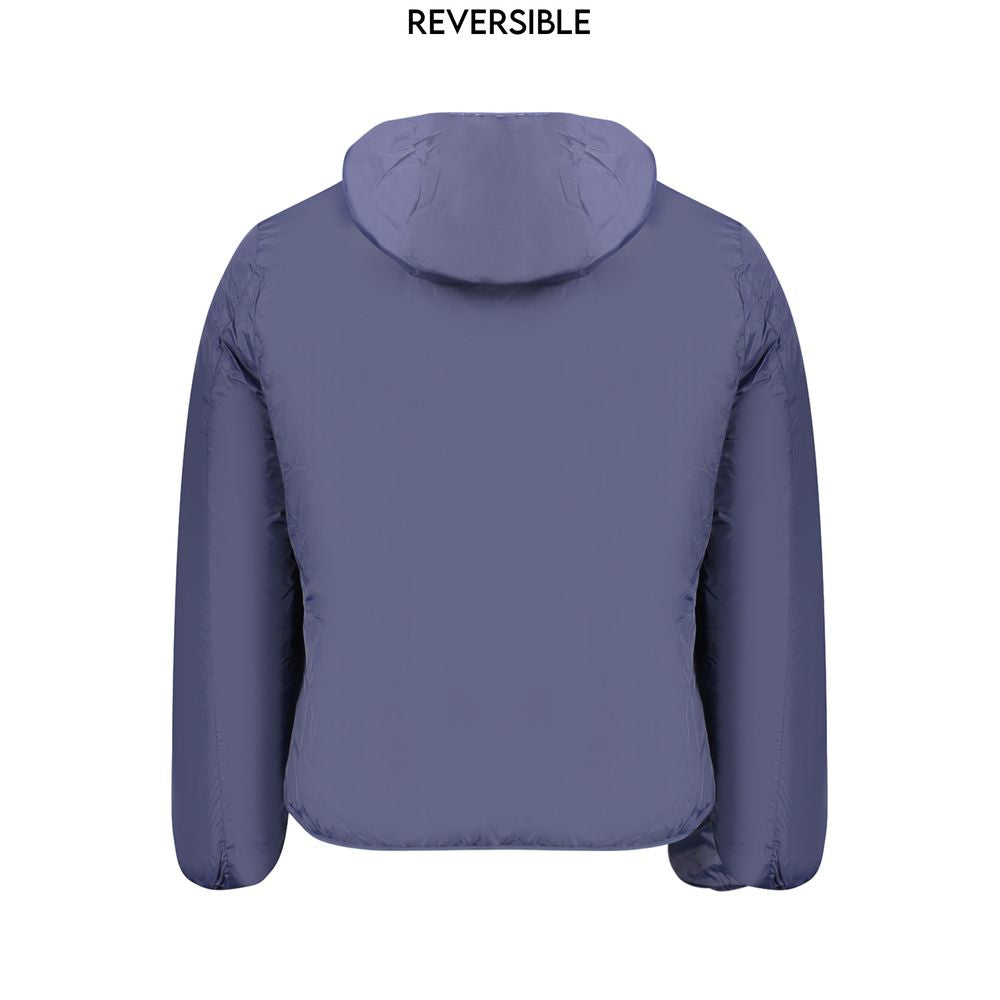Blaue Polyamid Herrenjacke