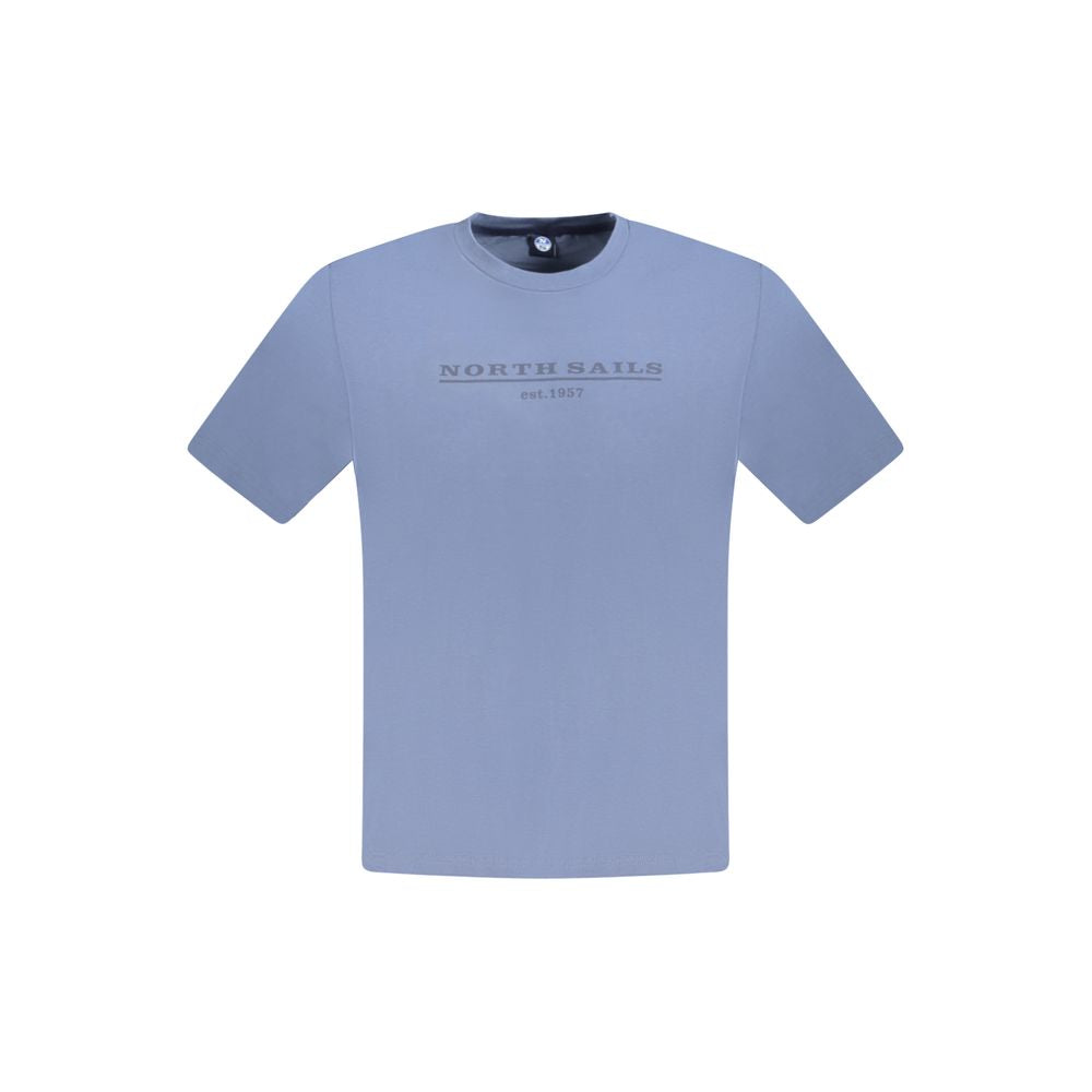 Herren-T-Shirt aus blauer Baumwolle