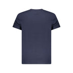 Blue Cotton Men T-Shirt