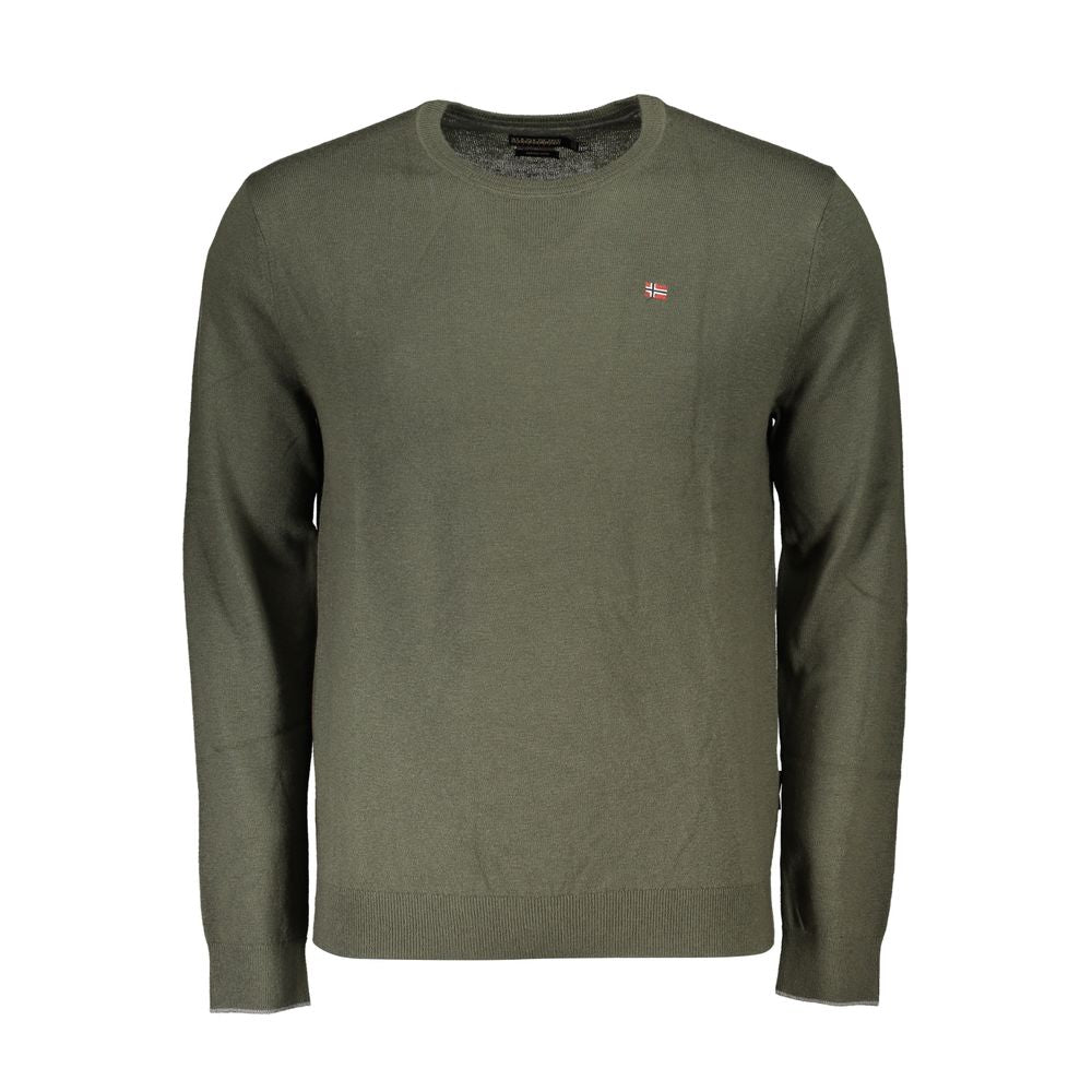 Herrenpullover aus grünem Stoff