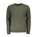 Herrenpullover aus grünem Stoff