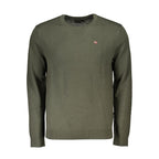 Herrenpullover aus grünem Stoff