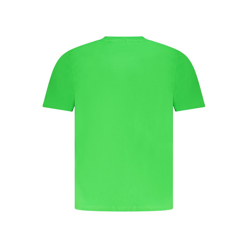 Grünes Baumwoll-Herren-T-Shirt