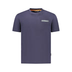 Blue Cotton Men's T-Shirt