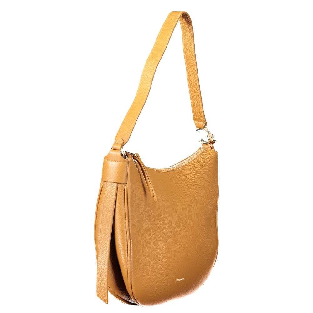 Braune Damenhandtasche aus Leder