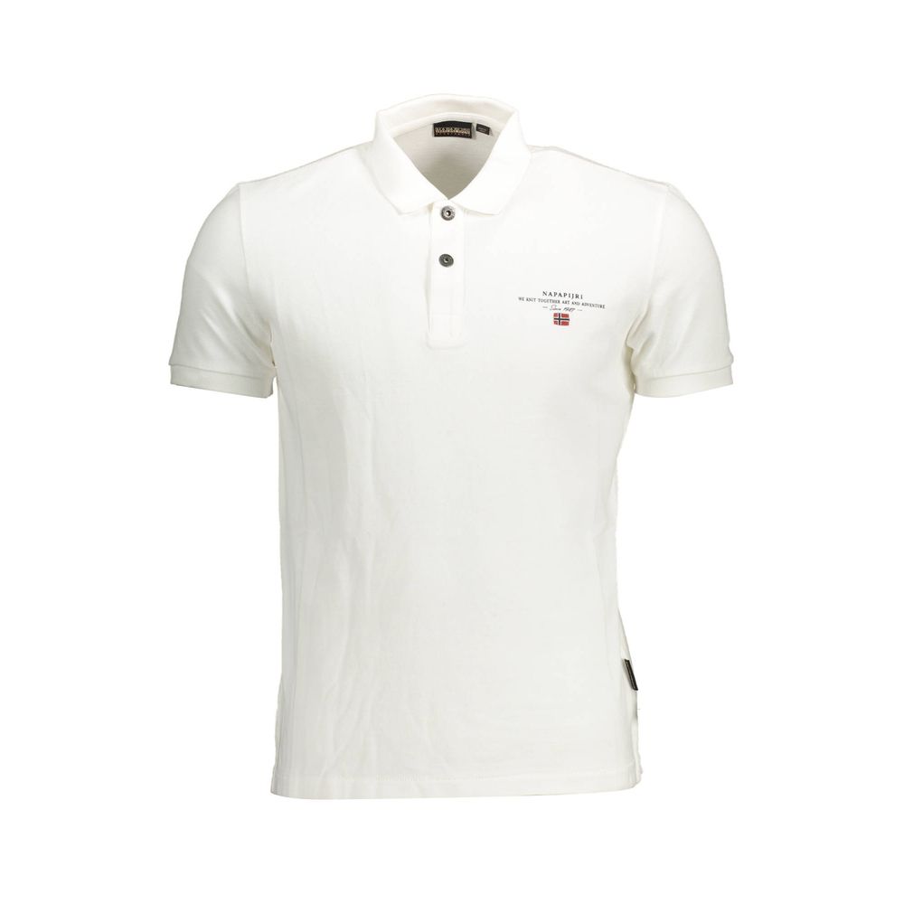 White Cotton Men's Polo Shirt