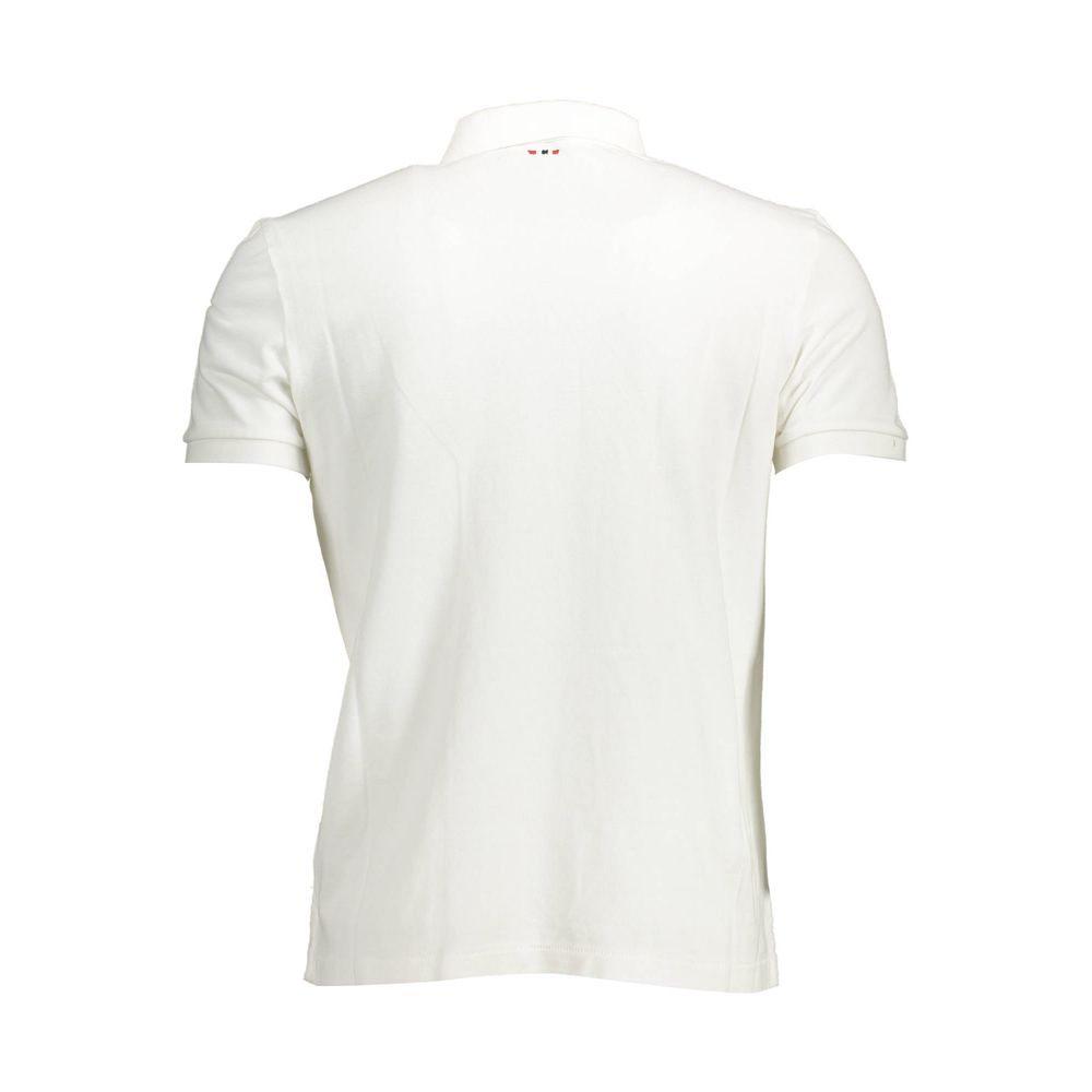 White Cotton Men's Polo Shirt