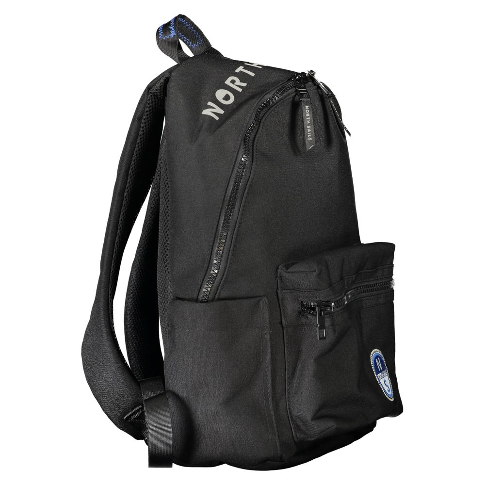 Schwarzer Herrenrucksack aus Polyester