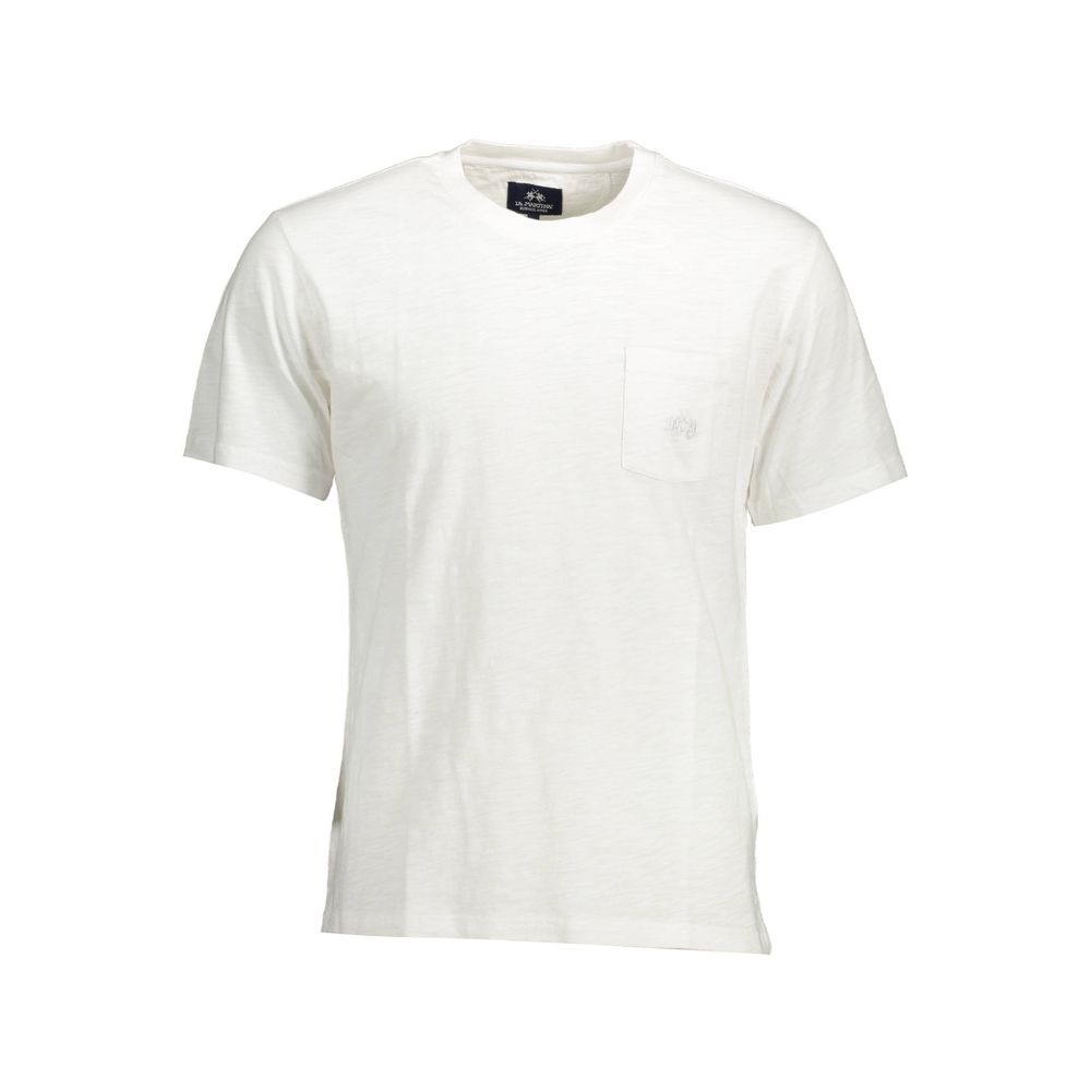 White Cotton Men's T-Shirt