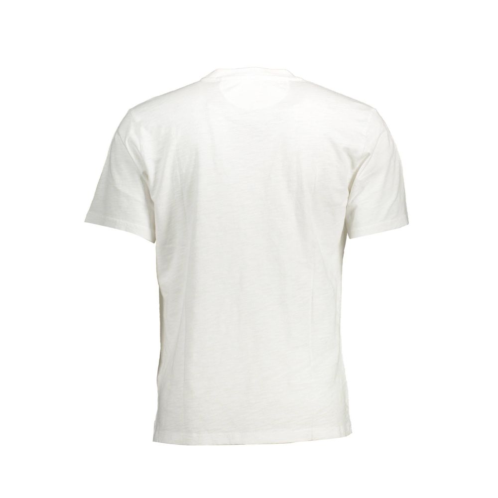 White Cotton Men's T-Shirt