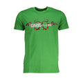 Grünes Baumwoll-Herren-T-Shirt