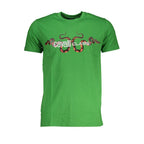 Grünes Baumwoll-Herren-T-Shirt