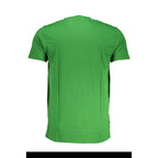Grünes Baumwoll-Herren-T-Shirt