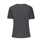 Black Cotton Women T-Shirt