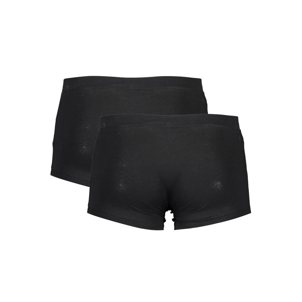 Herren-Boxershorts aus schwarzer Baumwolle