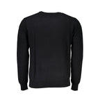 Herrenpullover aus schwarzer Baumwolle