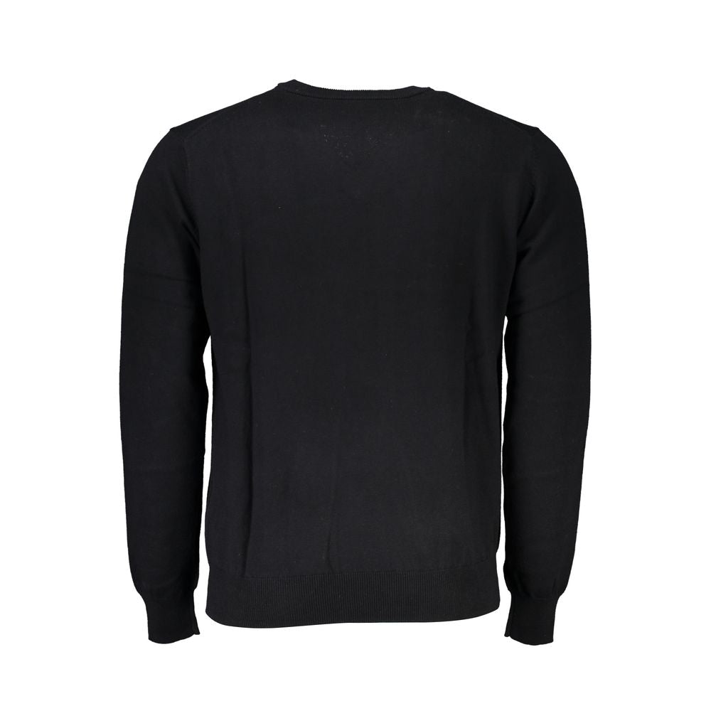 Herrenpullover aus schwarzer Baumwolle