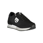 Black Polyurethane Men Sneaker