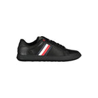 Scarpe da ginnastica da uomo in pelle nera