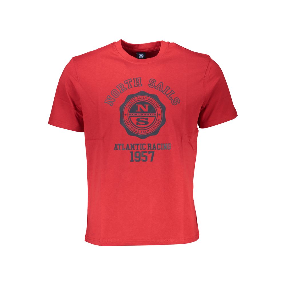 Rotes Baumwoll T-Shirt für Herren